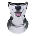thumbnail image 3 of FUZHIQ Cute Bandana Face Mask, 3D Animal Neck Gaiter Face Mask Scarf with Ear Loops for Ski Hiking Riding Sports Outdoor, 3 of 3