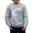 thumbnail image 1 of Men's Rugby Themed Hoodless Sweatshirt Long Sleeve Pullover Winter Autumn Casual Tops for Male Comfortable Athletic Style, 1 of 5