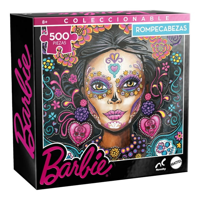 Rompecabezas Mattel Coleccionable Metalizado Barbie Catrina 500 piezas