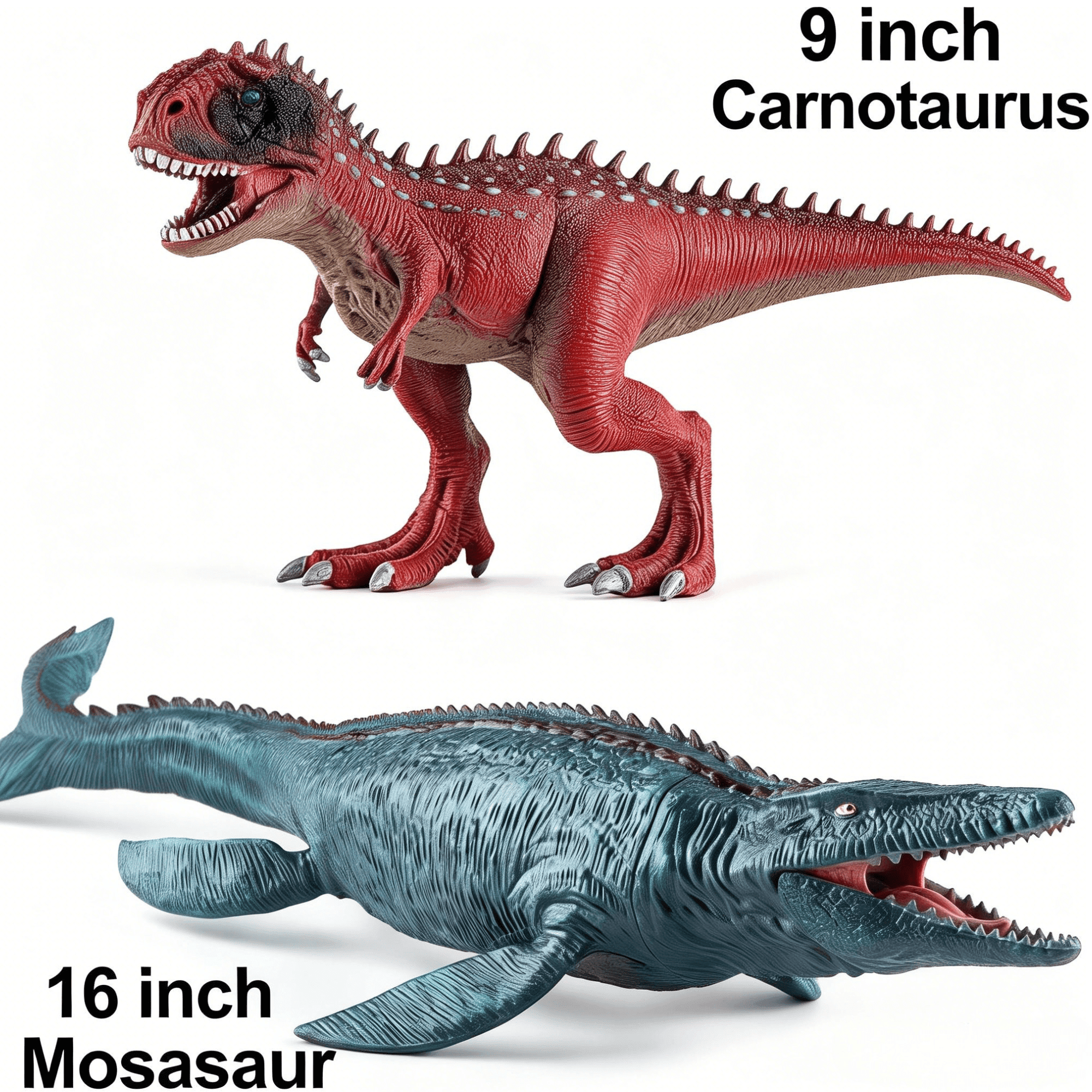 6Pcs Jumbo Dinosaur toys for boys 3-6 years, Realistic  Dino Action Figure Set with Movable Jaw, Durable Dino Playset for Birthday Dinosaur Lovers Birthday