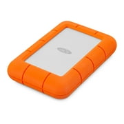 LaCie Rugged Mini 2TB External USB 3.0 Portable Hard Drive with Rescue Data Recovery Services (LAC9000298)