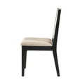 thumbnail image 3 of Walker Edison Solid Wood and Rattan Dining Chair, Set of 2, Black, 3 of 17