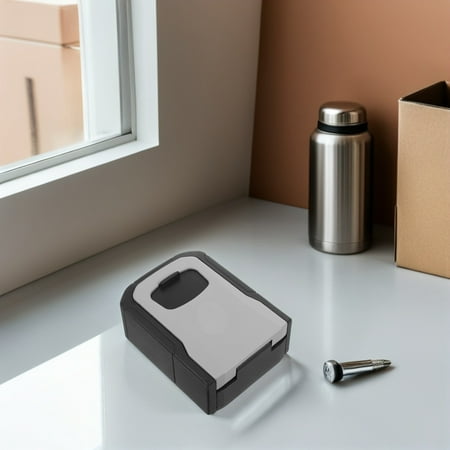 FOMIYES Weatherproof Combination Key Safe Box Grey Aluminum Alloy for Storage