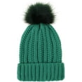 thumbnail image 2 of CoCopeaunt Women Chunky Beanie Hat Winter Thick Warm Fuzzy Knit Pom Skull Cap, 2 of 7
