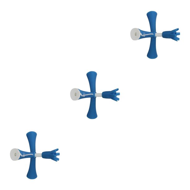 Wosthever Tachuelas de bola Goma Multifuncional Tee de golf Accesorios de entrenamiento Estructura estable Magnética Alta elasticidad para Azul 3Conjunto