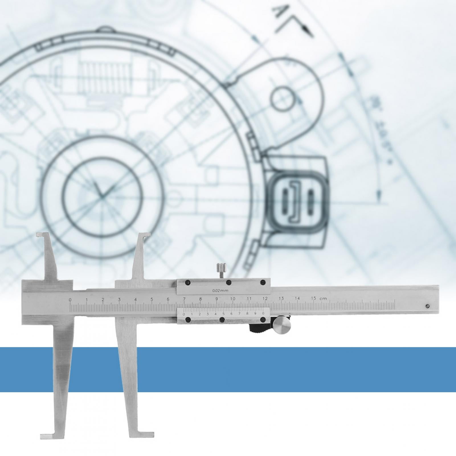 Carbon Steel Inside Groove Vernier Caliper Inner Micrometer Gauge Ruler Measuring Tool 9-150mm