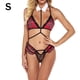 thumbnail image 1 of Ropa interior de encaje sexy para mujer Sujetador a cuadros Tanga Lencería Ropa de dormir Ropa de dormir, S Inevent XX000086-01, 1 of 7