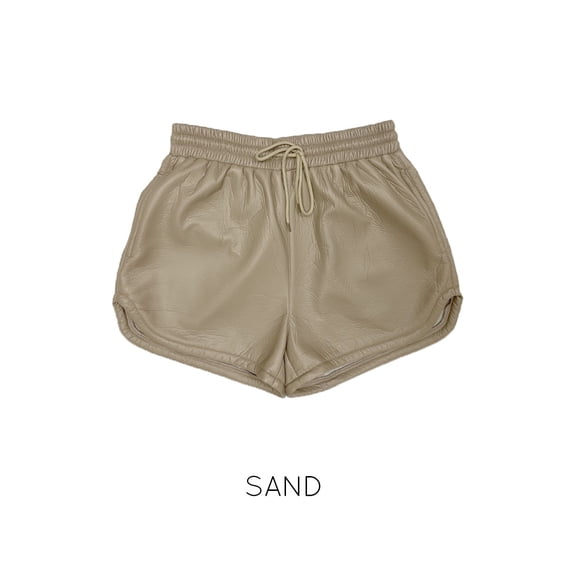 Miss Sparkling Women’s Soft Pleather Shorts