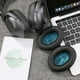 thumbnail image 3 of Para QC25 Pads Oídos Cuero Cushion L/R 1 Pares () Black Blue, 3 of 3
