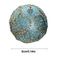 thumbnail image 3 of Honeeladyy Christmas Ball Ornaments Christmas 8cm Christmas Tree Foam Pendant Christmas Decorations Pearl Hanging Colored, 3 of 6