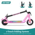 thumbnail image 2 of GOTRAX Comet Foldable Electric Scooter for Kids Ages 6-12, 150W Motor, 10 MPH Max Speed, 7 Mile Range, Purple, 2 of 8