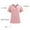 Pink, variant on Kctiaxy Pink Womens Scrubs Short Sleeve V Neck T Shirts Tops Solid Color Comfortable Stretch Nurse Scrubs for Men with Pockets