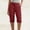 *Red, variant on ClodeEU Women's Knee Length Cargo Capri Pants,Casual Rolled Hem Cropped Shorts with Pockets Army Green,Women's Plus L