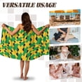 thumbnail image 5 of Yuyamidu Jamaican Flag Wrap Towel for Women Absorbent Bath Wrap Soft Knee Length Bath Towels for Adults Comfy Spa Beach Pool Towels Wrap Terry Cloth Wrap Robe Size L, 5 of 7