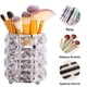 thumbnail image 4 of Organizador de brochas de maquillaje de cristal, solución artesanal para guardar brochas y pinceles (plata/oro), 4 of 6