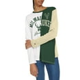 thumbnail image 3 of Women's Tommy Jeans White/Hunter Green Milwaukee Bucks Amelia Color Blocked Long Sleeve T-Shirt, 3 of 3