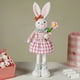 thumbnail image 5 of Lindo conejito de peluche rosa de Pascua (55 x 15 cm), con patas retráctiles. Adornos de conejito de Pascua. Figuras de conejito de Pascua para decoración del hogar., 5 of 6
