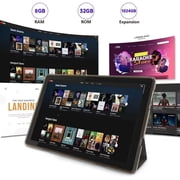 10.1 inch Android 15 Tablets RAM 8GB+ROM 32GB Quad Core Tablet, IPS Screen, 8.0 MP Camera, Wi-Fi, Bluetooth, GPS, FM Tablet PC Black