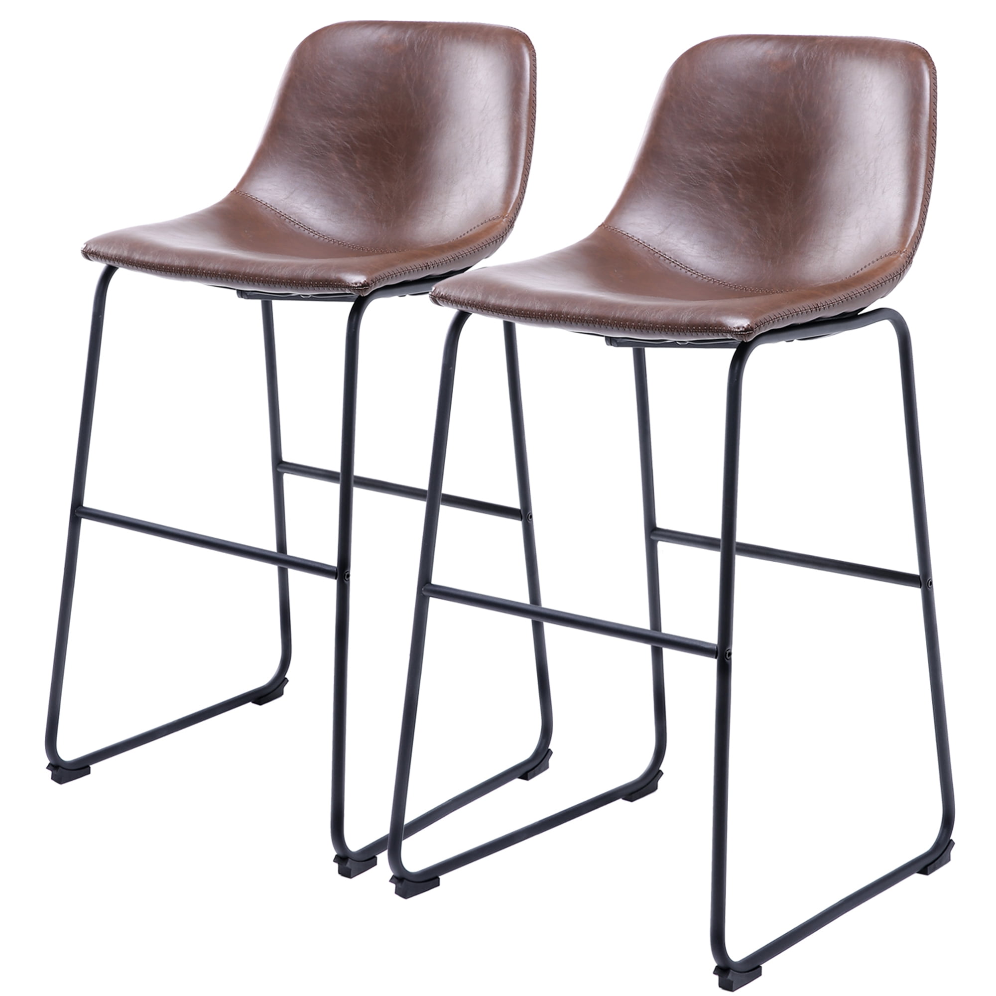 Brown Leather Counter Height Stools - www.inf-inet.com