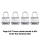 thumbnail image 3 of Padlock Master Lock M1XQ Magnum Heavy Duty, paquete de 4 unidades con llave, 3 of 6