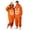 O388 Orange, variant on Curuila Halloween Adult Jumpsuit Flannel Hallowmas Pumpkin Hooded Pajamas For Women And Men Party Fashion Loungewear Jumpsuit Size L