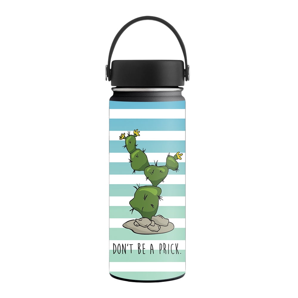 Skin Decal Wrap for Hydro Flask 18 oz. Wide Mouth sticker Aqua Chevron