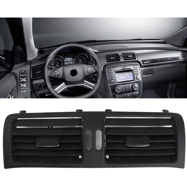 BINB ROAD Front Center Dash AC Air Vent Black 2518300554 Compatible with Mercedes Benz R350 R500 W251