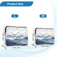 thumbnail image 4 of FORMRS 15-15.6 inch Laptop Sleeve Case Soft Carrying Quilted Computer Bag Cover, Watercolor Mountains, 4 of 7