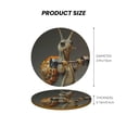 thumbnail image 5 of Xecao Surreal Weightlifting Snail for MDF Cork Coaster 4 Pcs,Drink Coasters,Suit for House Warming Gifts New Home ,Coffee Table Decor-Round Shape, 5 of 7