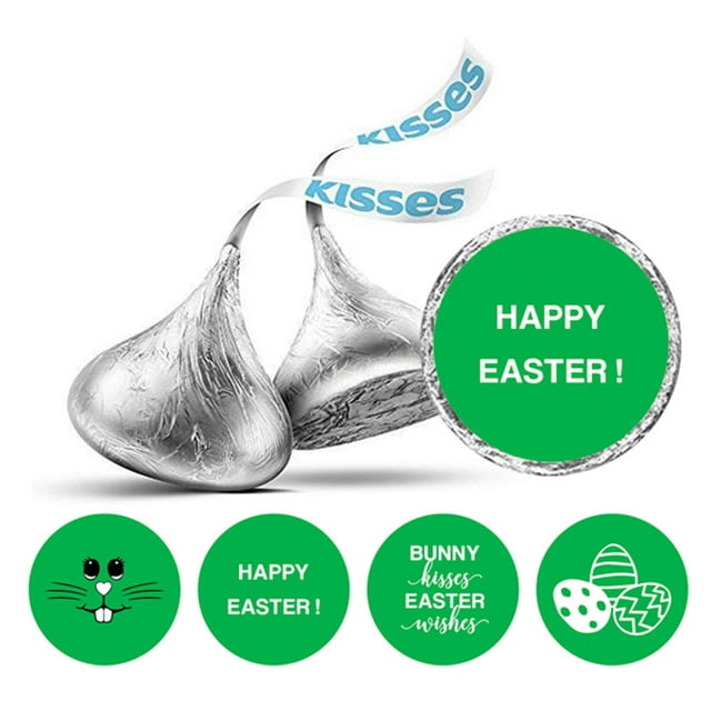 Darling Souvenir Easter Theme Stickers ForChocolateChocolate Labels 190 Pcs DIY-Green