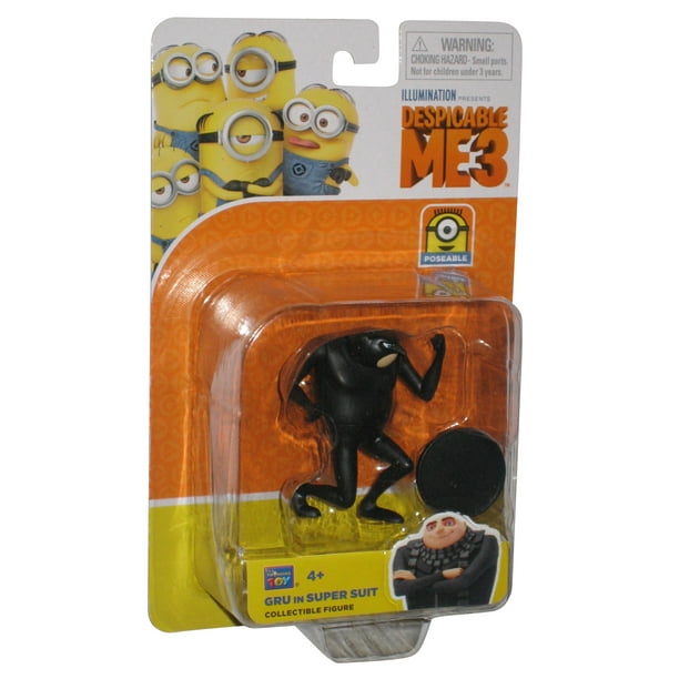 Despicable Me 3 Minions Gru In Black Super Suit Thinkway Toys Figure Walmart Com