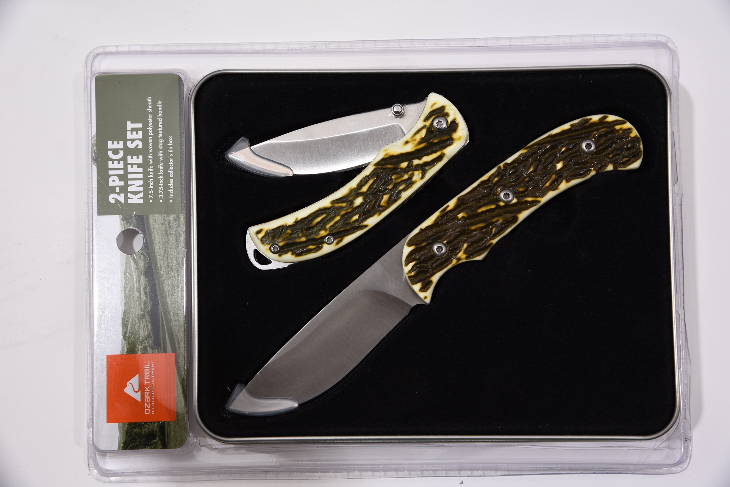 Ozark Trail Knives with Stag Handles Set, 2 Count Walmart Inventory