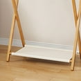 thumbnail image 6 of golytefs Wood Clothes Rack Foldable Clothing Rack Garment Rack For Entryway And Bed Room, 6 of 9
