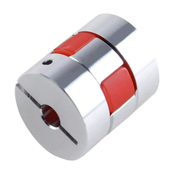 CHANCS D30 L35 Plum Model Motor Shaft Coupling Flexiable Coupler Aluminium Inner Diameter 6.35mm to 6.35mm for 3D Printer CNC Machine