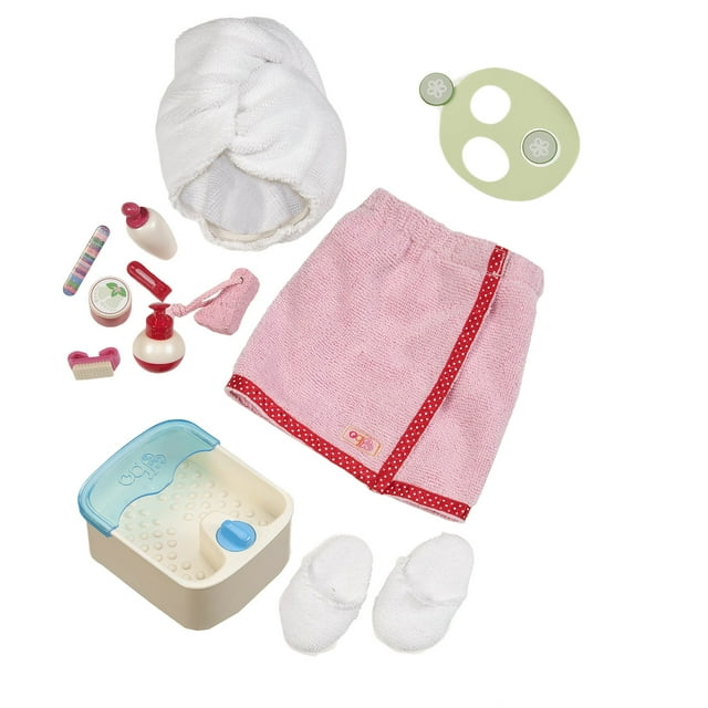Set de juguetes Our Generation Sp-Aaaah Day para 18 muñecas con accesorios