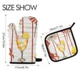 thumbnail image 2 of Yayeee Oven Mitts and Pot Holder Set of 2 Heat Resistant Kitchen Gloves Baking Hot Pad, Beach Crab, 2 of 5