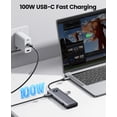 thumbnail image 3 of ORICO USB C Docking Station for Laptop, 9 in 1 USB C Hub with 4K HDMI, 2.5G Ethernet, 100W PD, 3.5mm Audio, SD/TF Card, and 2 USB 3.0 Ports, USB Splitter USB C Adapter Suitable for MacBook Pro/Dell, 3 of 7