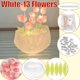 thumbnail image 3 of Lámpara de tulipán hecha a mano con simulación de flores para dormitorio, lámpara de mesa para dormir, luz de noche con tulipanes, regalo de cumpleaños, 3 of 5