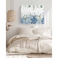 thumbnail image 3 of Blue Flower Wall Art for Living Room,Canvas Picture Wall Decor for Bathroom Bedroom,Sage Green Eucalyptus Leaves Farm Plant Painting Artwork for Office Kitchen Hallway Dining Room Home Decor 24"x32", 3 of 8