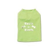PetRageous Born to Bark T-Shirt LIME GREEN X-SMALL