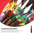 thumbnail image 5 of 5 Pcs Art Oil Painting Spatulas Stainless Steel Color Mixing Tools for School, 5 of 5