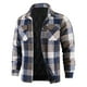 thumbnail image 2 of Ceisia Men's Warm Casual Plaid Button Down Lapel Long Sleeve Shirt Jacket Classic Fashion Daily Outerwear Tops Gift, 2 of 6