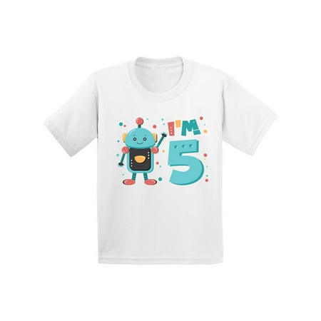 

Awkward Styles 5th Birthday Shirt Cute Robot Birthday Shirt Gifts for 5 Year Old Fifth Birthday Shirt 5th Year Old Shirt My 5th Birthday Gifts for Birthday Boy Birthday Gifts