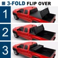 thumbnail image 5 of MOSTPLUS 6FT 3-Fold Soft Truck Bed Tonneau Cover for 2005-2026 Nissan Frontier Waterproof, 5 of 5