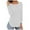 A-White140, variant on Bibifish Womens T-shirts Long Sleeve crewneck loose fit T shirt soft Autumn winter comfy trendy Side Split tee tops for laides