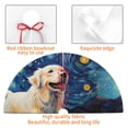 thumbnail image 4 of Rateoe Vintage Starry Sky Labrador A Print Christmas Tree Skirt 48" for Xmas Holiday New Year Party Circle Tree Mat Ornaments Decoration, 4 of 7
