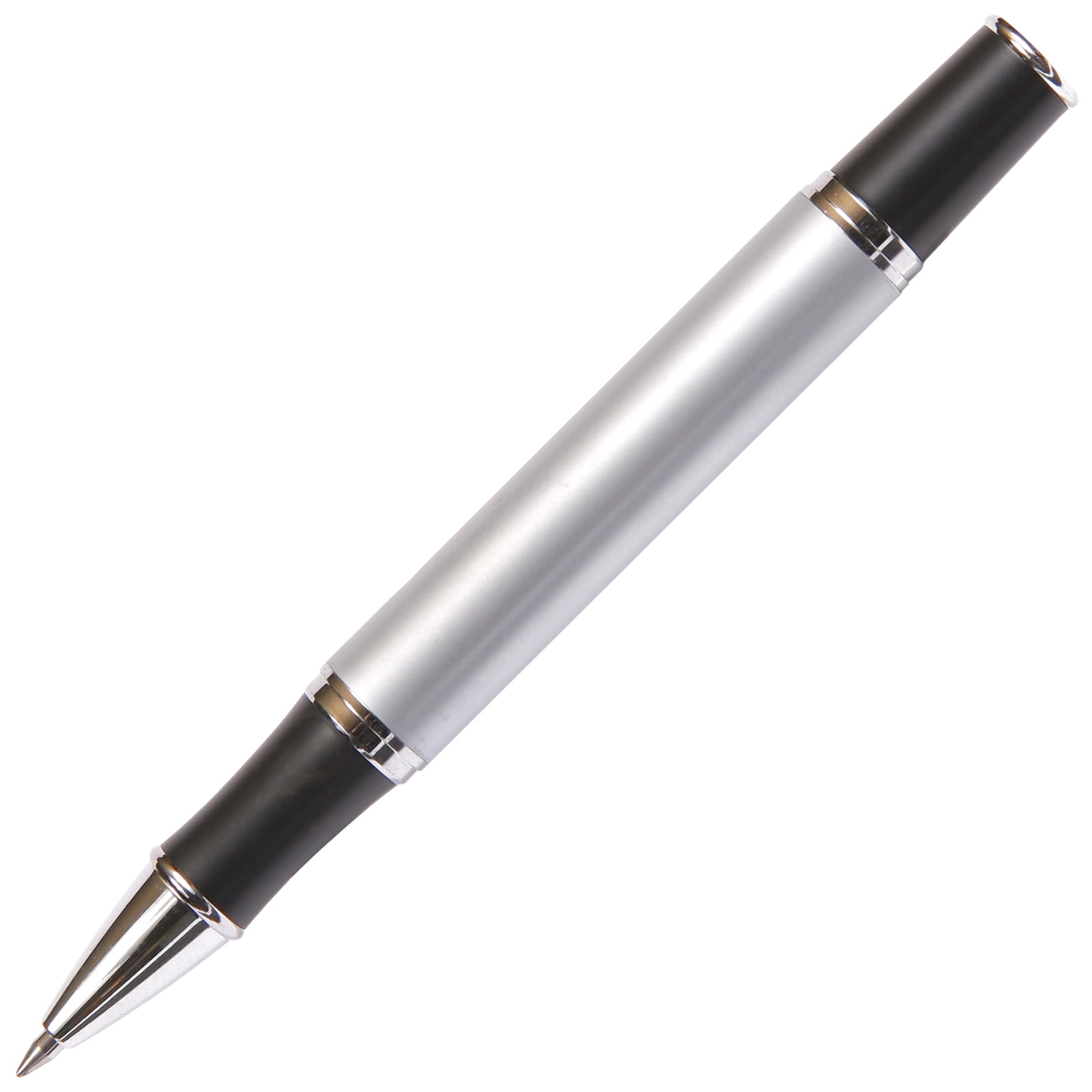 Gripper Roller Ball Pen - Silver with Single Gift Box Rosewood