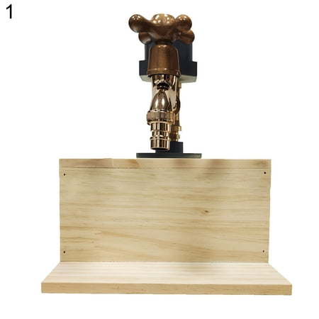 

Pengpengfang Wine Dispenser Eye-catching Innovative Wood Fathers Day Stable Whiskey Liquor Dispenser for Gifts