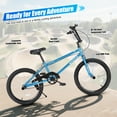 thumbnail image 4 of 20" Freestyle BMX Bike with 4 Pegs,Kids Bicycle for Teen Beginner, Age 7-14 Years,Blue, 4 of 10