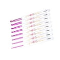 thumbnail image 4 of 8PCS Aluminum Crochet Hook Set Knitting Needles With Soft Floral Print Plastic Handle (Large), 4 of 10